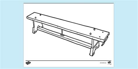 Free School Bench Colouring Sheet Creative Back To School Fun