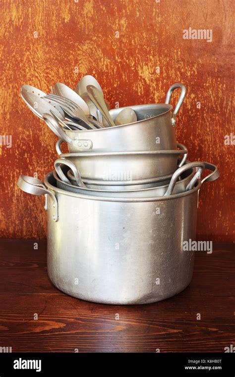 Aluminum Kitchen Utensils Hi Res Stock Photography And Images Alamy