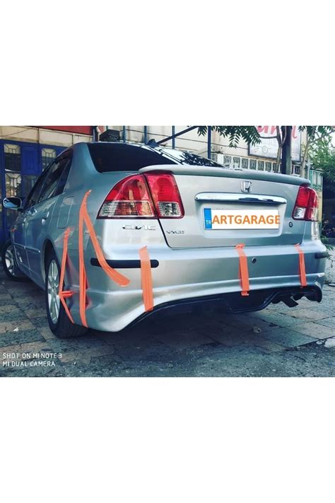 Bodykitartgarage Honda Civic Vtec 2 Custom Arka Tampon Eki boyasız