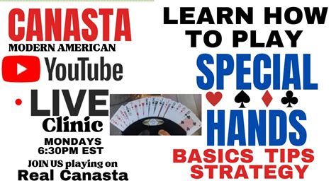 How To Play Canasta Learn Special Hands Live Clinic Tutorial