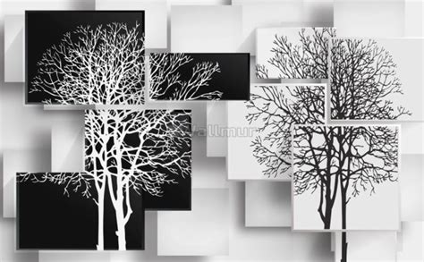 Download Preview Wallpaper Trees, Slope, Black And White Data ...