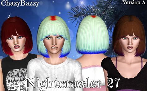 Newsea`s Black Bullet Hairstyle Retextured By July Kapo Sims 3 Hairs