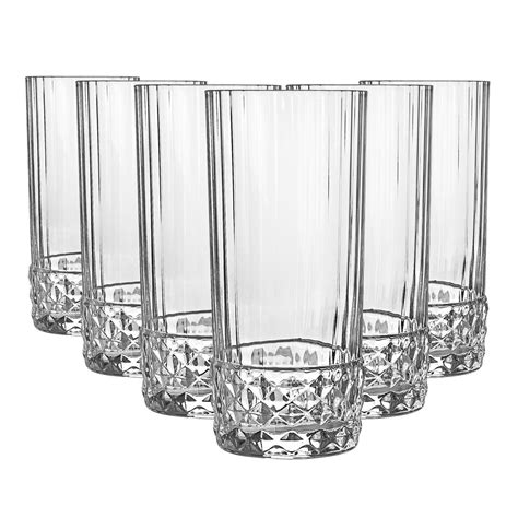 Bormioli Rocco America 20s Highball Glasses 480ml Clear Pack Of 6 Tesco Groceries