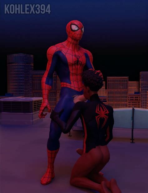 Spider Man And Miles Morales Gay Sex Blowjob Gay