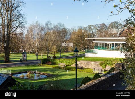 The Peacock Tea Rooms In Pittencrieff Park Dunfermline Fife Stock