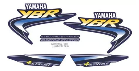 Kit Adesivos Compativeis Yamaha Ybr Azul