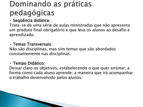 PPT Dominando as práticas pedagógicas PowerPoint Presentation free