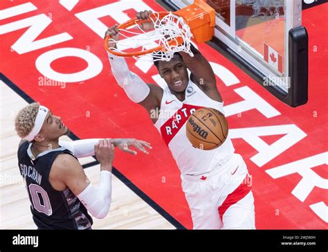 Toronto Canada 12th Feb 2024 Rj Barrett R Of Toronto Raptors