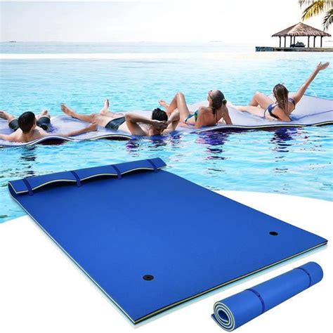 Relax4life Tapis Flottant Piscine 270x180cm En Mousse Xpe Pour Plage