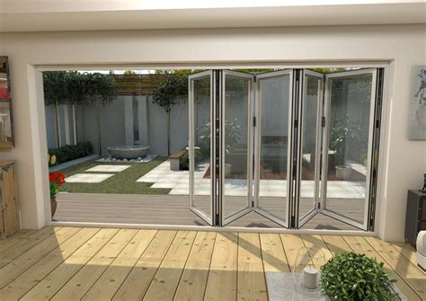 Mm White Aluminium Bifold Doors Left At Vivid Doors