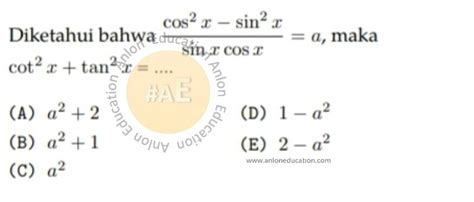 Bank Soal Trigonometri Simak Ui Matematika Dasar Anlon Education