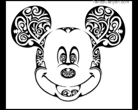 Mickey Mouse Head Stencil