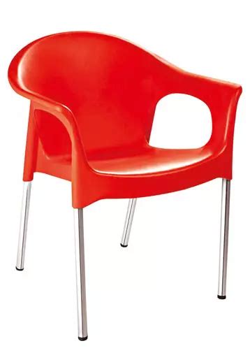 Buy Cello Metallo Plastic Cafeteria Chair Red Online In India At Best