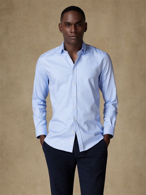 Sky Herringbone Shirt Sky Heringbone Male