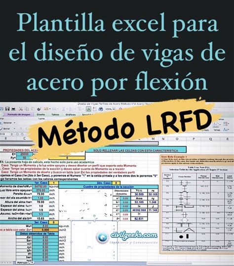 Plantilla Excel Para El Dise O De Vigas De Acero Por Flexi N Metodo