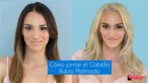 Cómo pintar el Cabello Rubio Platinado YouTube