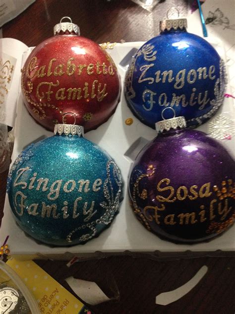 Personalized Christmas Bulbs Christmas Ornaments Holiday Decor