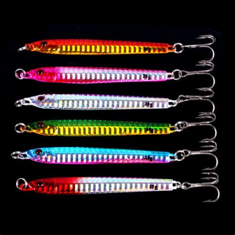 Pcs Lead Metal Jigging Lure G G Spoon Bait Saltwater Jig Fishing