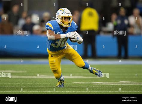 Los Angeles Chargers Running Back Austin Ekeler 30 Runs With The Ball