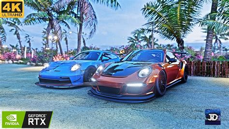 Porsche 911 Gt3 Rs Convoy Cruise Forza Horizon 5 Logitech G920 Gameplay Rtx 3060 4k60 Youtube