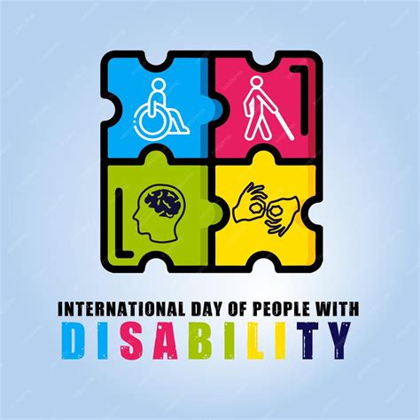 Premium Vector | International day of people with disability