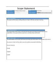 J J C Docx Scope Statement Project Name Getta Byte