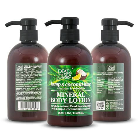 Hemp And Coconut Lime Body Lotion Dead Sea Collection