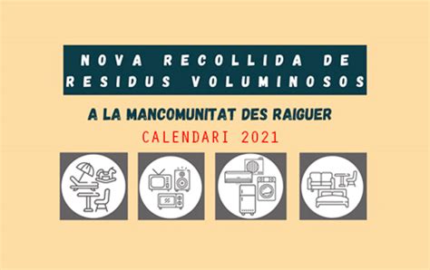 Calendario Recogida De Residuos Voluminosos 2021 Ajuntament De Binissalem