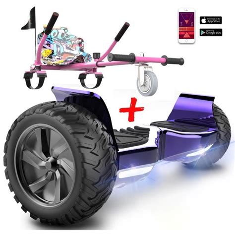 Pack Hoverboard 8 5 Pouces Hummer Tout Terrain Gyropode Bluetooth LED