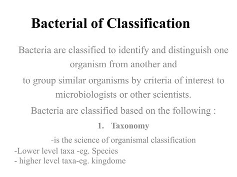 Bacterial Of Classificationpptx