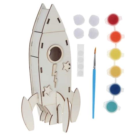 3d Rocket Wood Crafting Kit By Creatology™ Michaels