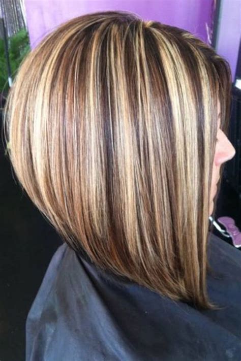 Curly Long Stacked Bob Hairstyles