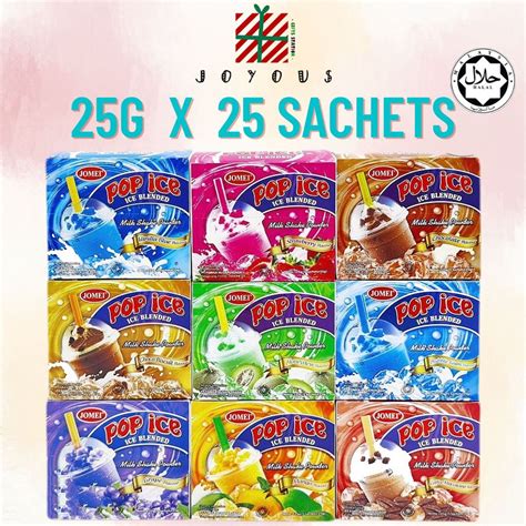 25g X 25 Sachets Jomei Pop Ice Ice Blended Milk Shake Powder Shopee