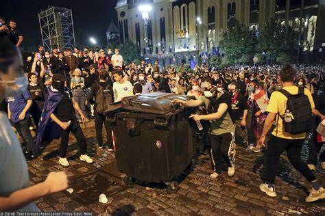 Tens Of Thousands Rally In Tbilisi Against Pro Russia Bill