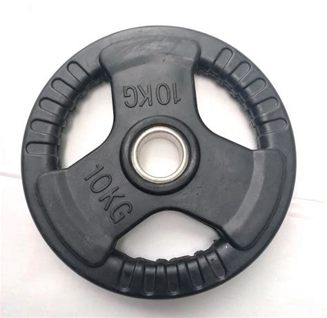 10Kg Rubber Coated Olympic Weight Plate Set At 116 Kg Olympic