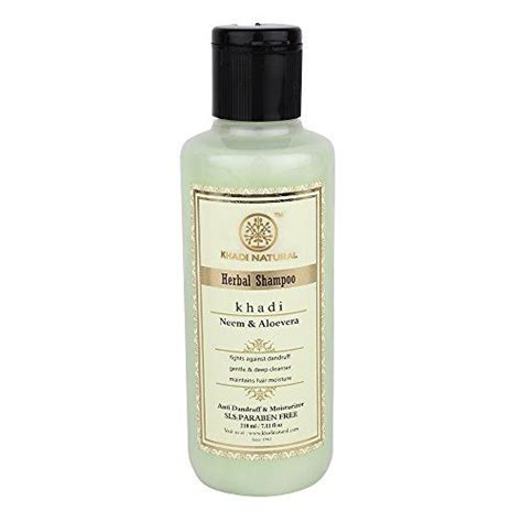 Khadi Natural Neem And Aloe Vera SLS And Parabens Free Shampoo 210 Ml