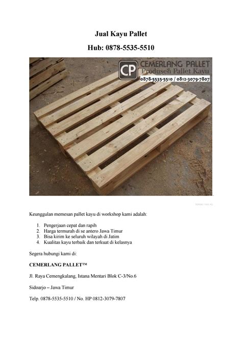 Harga Pallet Kayu Newstempo