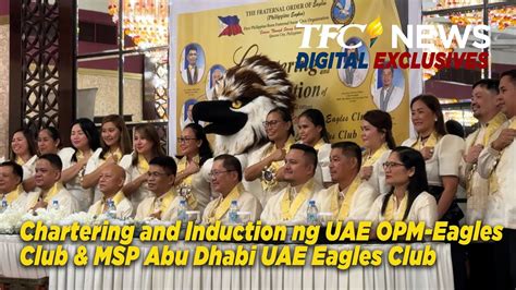 Chartering And Induction Ng UAE OPM Eagles Club MSP Abu Dhabi UAE