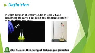 Non Aqueous Titration Ab Production Iub Bwp Ppt