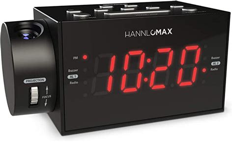 Amazon HANNLOMAX HX 109CR PLL FM Radio Clock With Dual Alarm