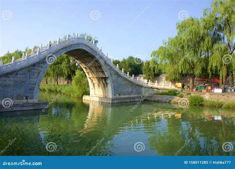 Bridges On Lake Kunming In Summer Palace Beijing Stock Image Image