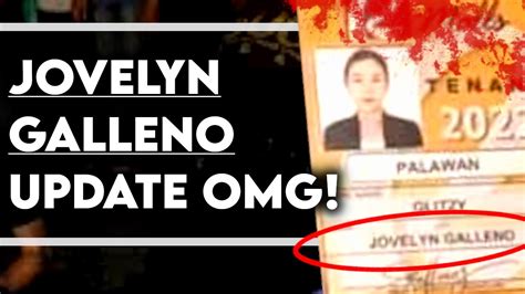 JOVELYN GALLENO LATEST UPDATE NAKAKAGULAT NA REBELASYON YouTube