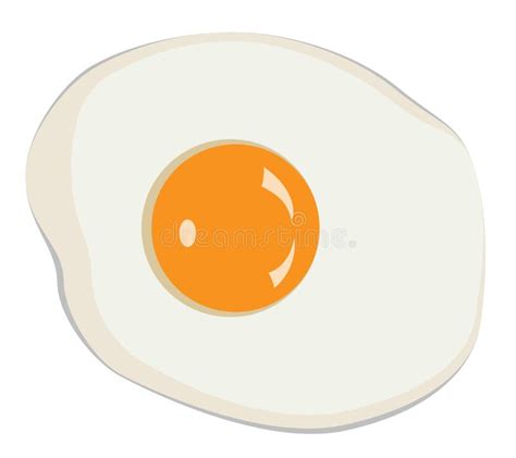 Fried Egg Vector Stock Vector Illustration Of Food 113302458