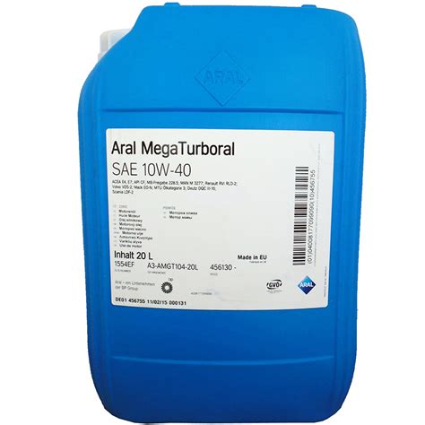 Aral Mega Turboral 10W40 20 Litri