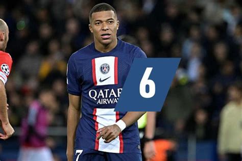 Les notes de PSG Benfica Mbappé a pris ses responsabilités Foot