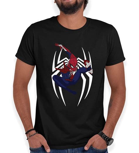 Buy Jasan Spiderman Graphic Printed T Shirt For Men Black Tshirt