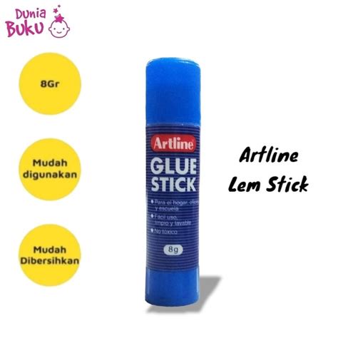 Jual Eceran Pcs Lem Kertas Stick Kecil Artline Glue Stick EG 8