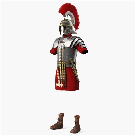 Conjunto De Armadura De Legionario Romano Piel Desgastada Modelo 3D 99