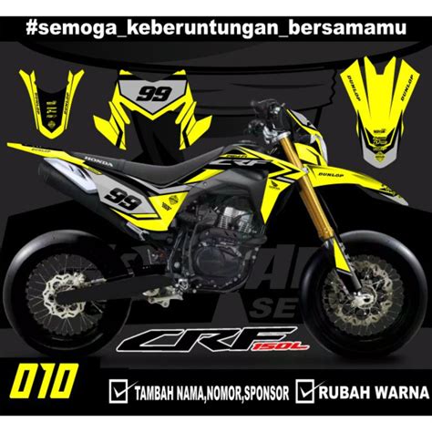 Sticker Decal Fullbody Crf L Simple Lis Dekal Sticker Crf L