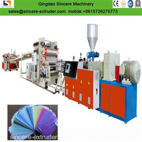 Pp Pe Vacuumforming Plastic Stationery Sheeting Extruding Machine